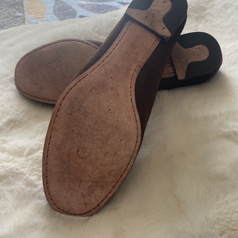 Cole Haan | Brown suede tasseled moccasin style slip on driving shoes | size 8.5 - Picture 9 of 9